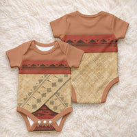 Island Elder Inspired Costume Baby Onesie Polynesian Tribal Pattern