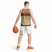 Island Elder Inspired Costume Basketball Jersey Polynesian Tribal Pattern