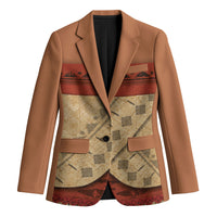 Island Elder Inspired Costume Blazer Polynesian Tribal Pattern