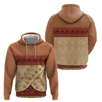 Island Elder Inspired Costume Hoodie Polynesian Tribal Pattern