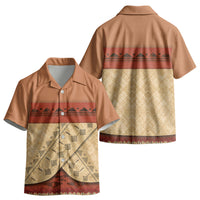 Island Elder Inspired Costume Kid Hawaiian Shirt Polynesian Tribal Pattern
