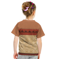 Island Elder Inspired Costume Kid T Shirt Polynesian Tribal Pattern