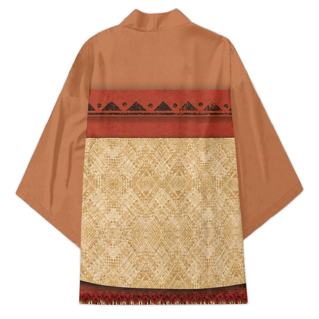 Island Elder Inspired Costume Kimono Polynesian Tribal Pattern