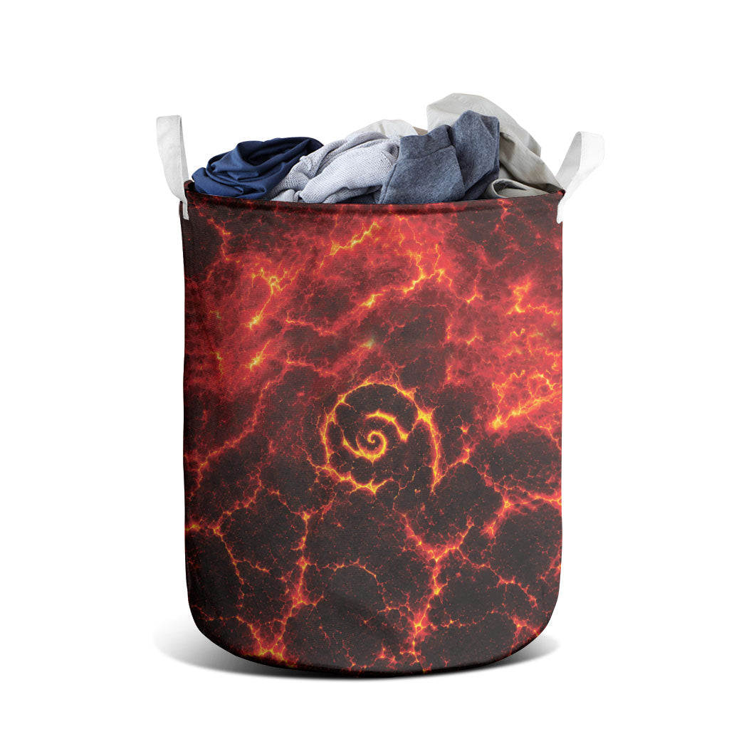 Lava Monster Costume Laundry Basket Fiery Lava Spiral