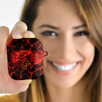 Lava Monster Costume AirPods Case Fiery Lava Spiral