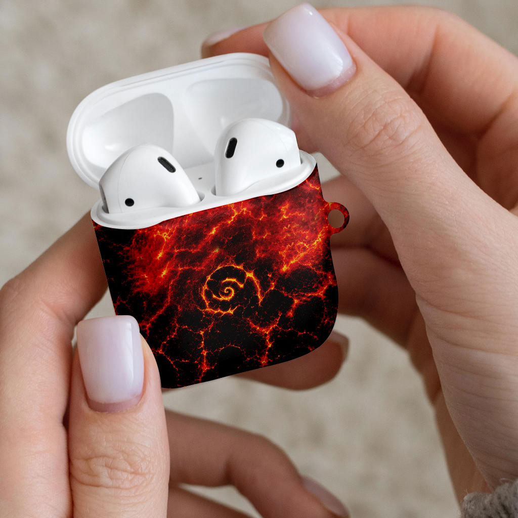 Lava Monster Costume AirPods Case Fiery Lava Spiral
