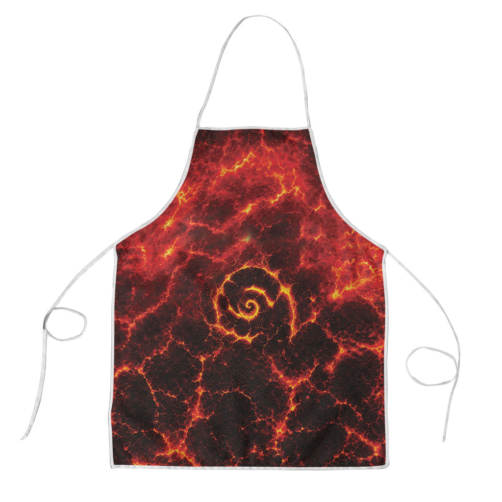 Lava Monster Costume Apron Fiery Lava Spiral