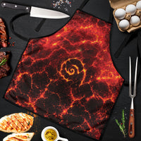 Lava Monster Costume Apron Fiery Lava Spiral