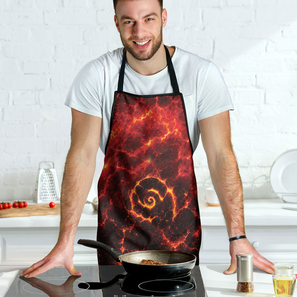 Lava Monster Costume Apron Fiery Lava Spiral