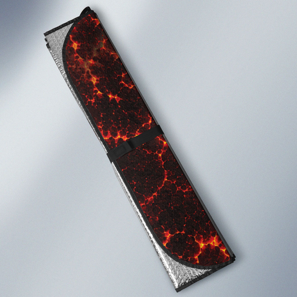 Lava Monster Costume Auto Sun Shade Fiery Lava Spiral