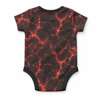 Lava Monster Costume Baby Onesie Fiery Lava Spiral