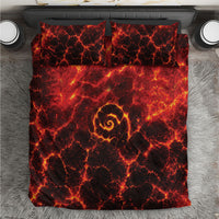 Lava Monster Costume Bedding Set Fiery Lava Spiral