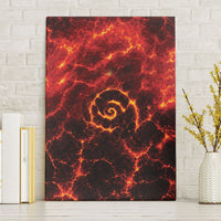 Lava Monster Costume Canvas Wall Art Fiery Lava Spiral