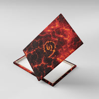 Lava Monster Costume Canvas Wall Art Fiery Lava Spiral