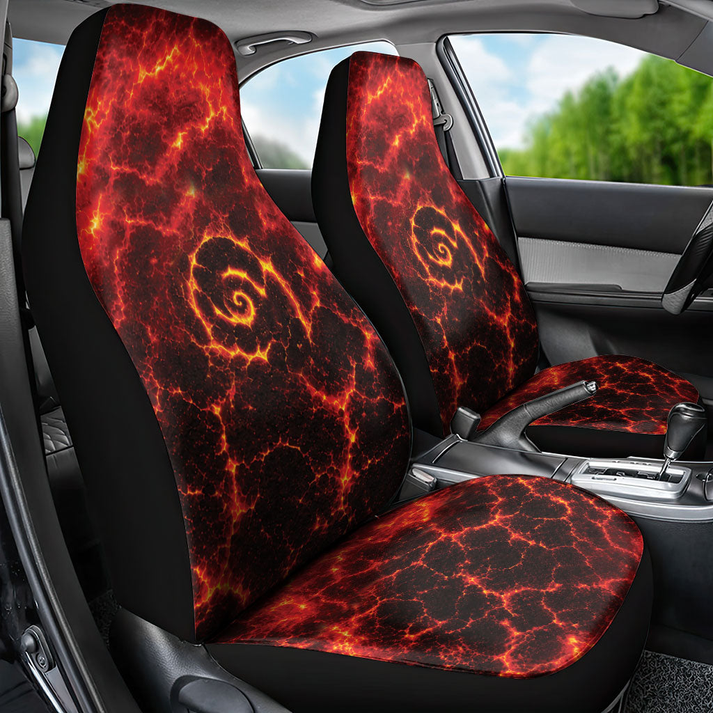 Lava Monster Costume Car Seat Cover Fiery Lava Spiral