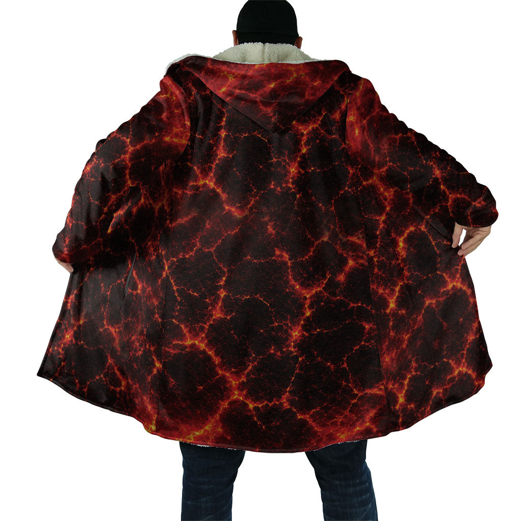 Lava Monster Costume Cloak Fiery Lava Spiral