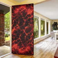 Lava Monster Costume Door Cover Fiery Lava Spiral