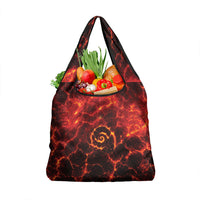 Lava Monster Costume Grocery Bag Fiery Lava Spiral