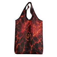 Lava Monster Costume Grocery Bag Fiery Lava Spiral