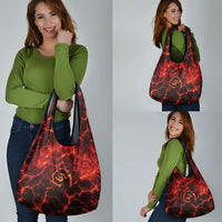 Lava Monster Costume Grocery Bag Fiery Lava Spiral