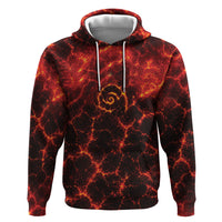 Lava Monster Costume Hoodie Fiery Lava Spiral