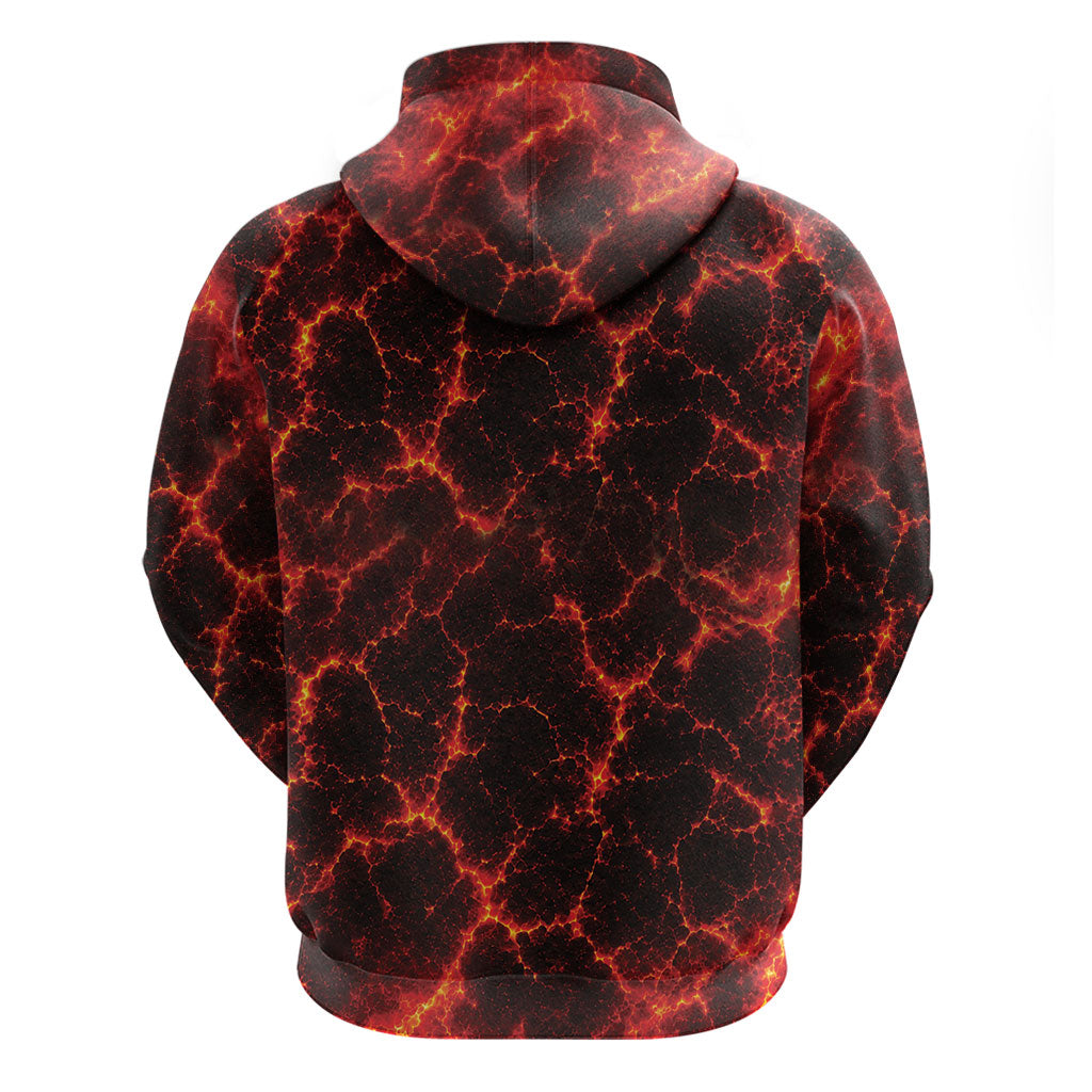Lava Monster Costume Hoodie Fiery Lava Spiral