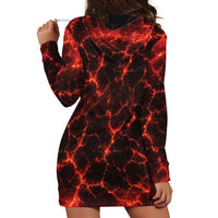 Lava Monster Costume Hoodie Dress Fiery Lava Spiral