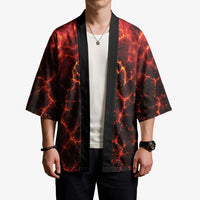 Lava Monster Costume Kimono Fiery Lava Spiral