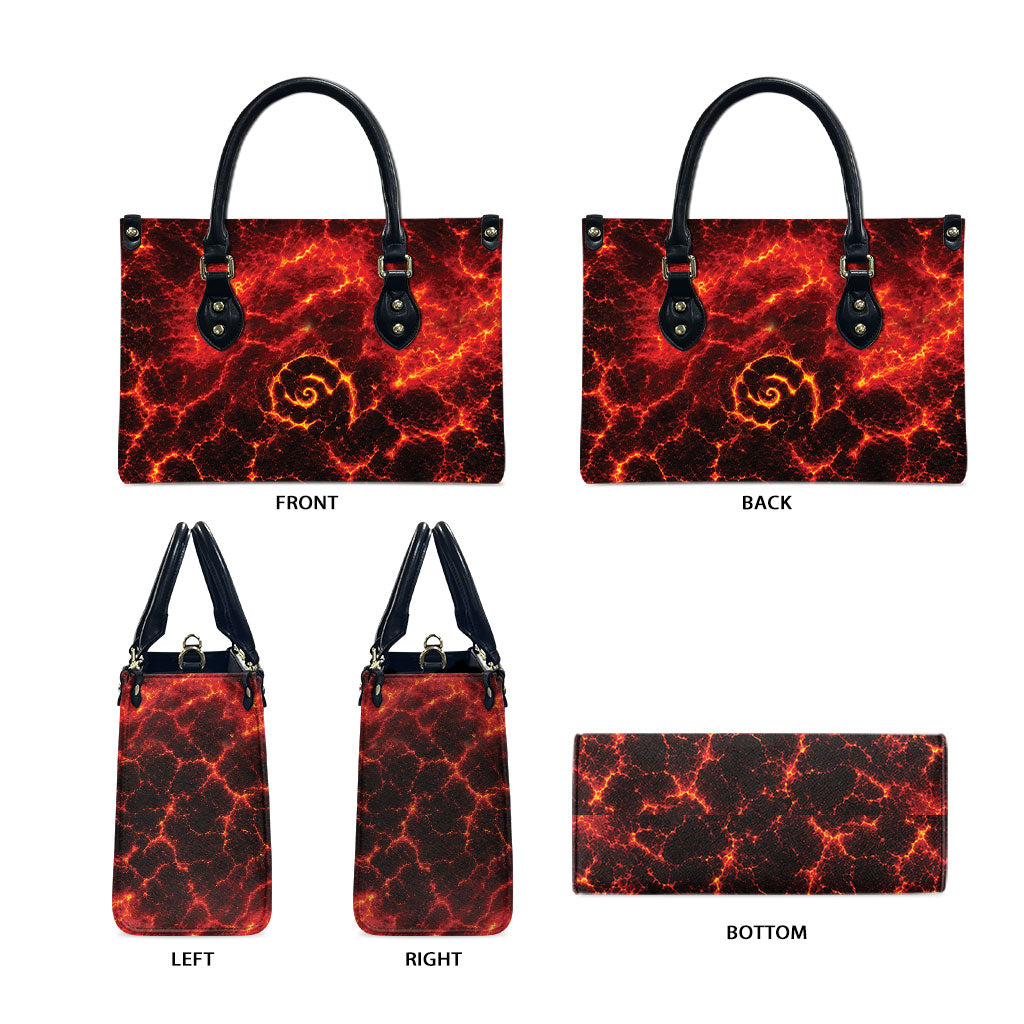 Lava Monster Costume Leather Bag Fiery Lava Spiral