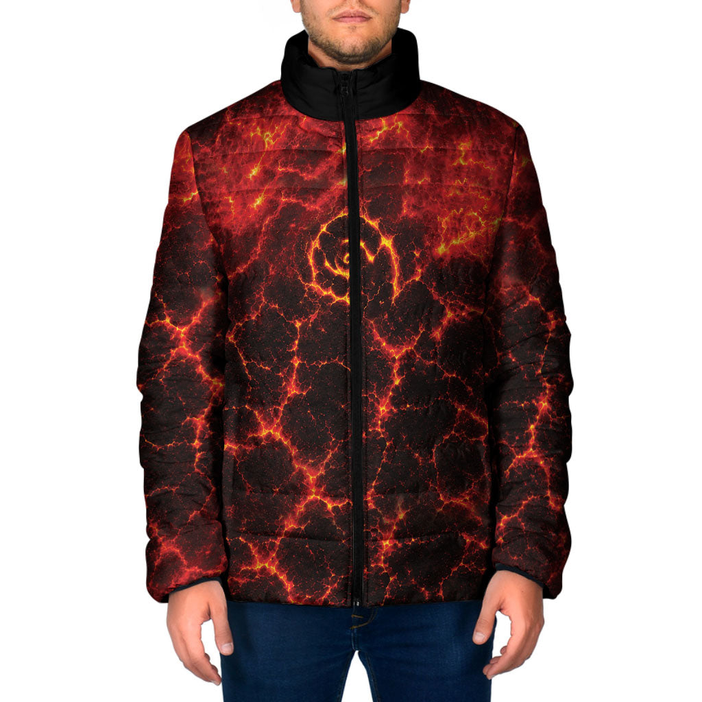 Lava Monster Costume Padded Jacket Fiery Lava Spiral