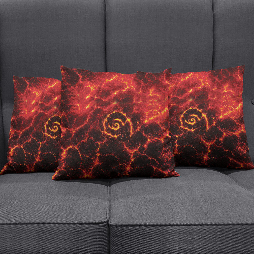 Lava Monster Costume Pillow Cover Fiery Lava Spiral