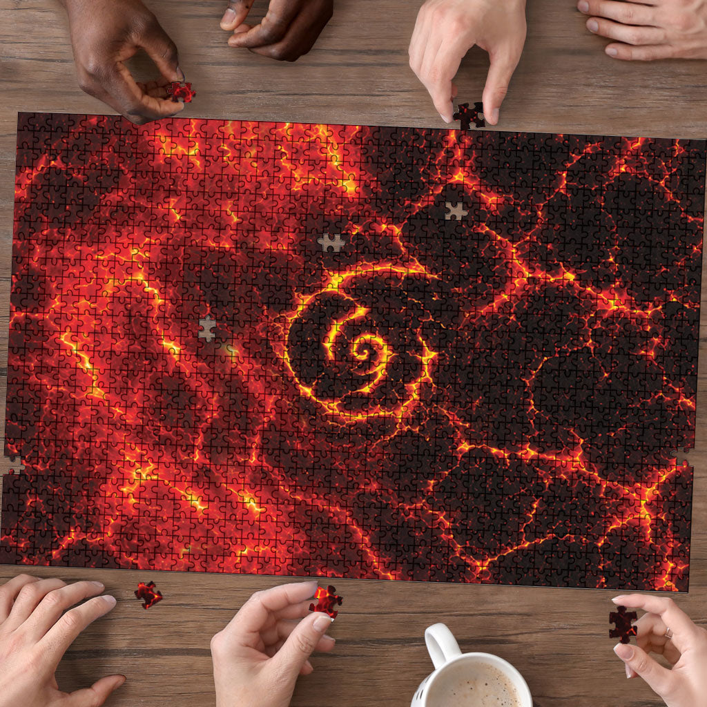 Lava Monster Costume Puzzle Fiery Lava Spiral