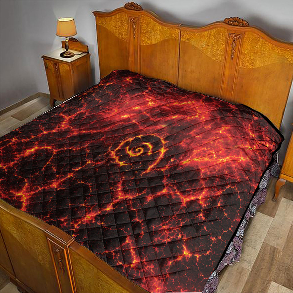 Lava Monster Costume Quilt Fiery Lava Spiral
