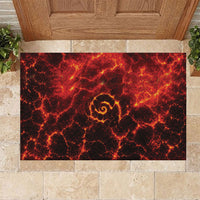 Lava Monster Costume Rubber Doormat Fiery Lava Spiral