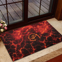 Lava Monster Costume Rubber Doormat Fiery Lava Spiral