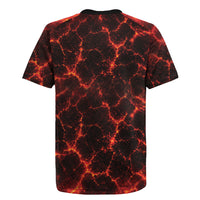 Lava Monster Costume Rugby Jersey Fiery Lava Spiral