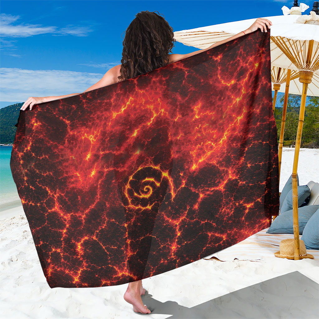 Lava Monster Costume Sarong Fiery Lava Spiral