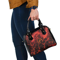 Lava Monster Costume Shoulder Handbag Fiery Lava Spiral