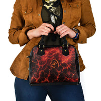 Lava Monster Costume Shoulder Handbag Fiery Lava Spiral