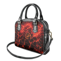 Lava Monster Costume Shoulder Handbag Fiery Lava Spiral
