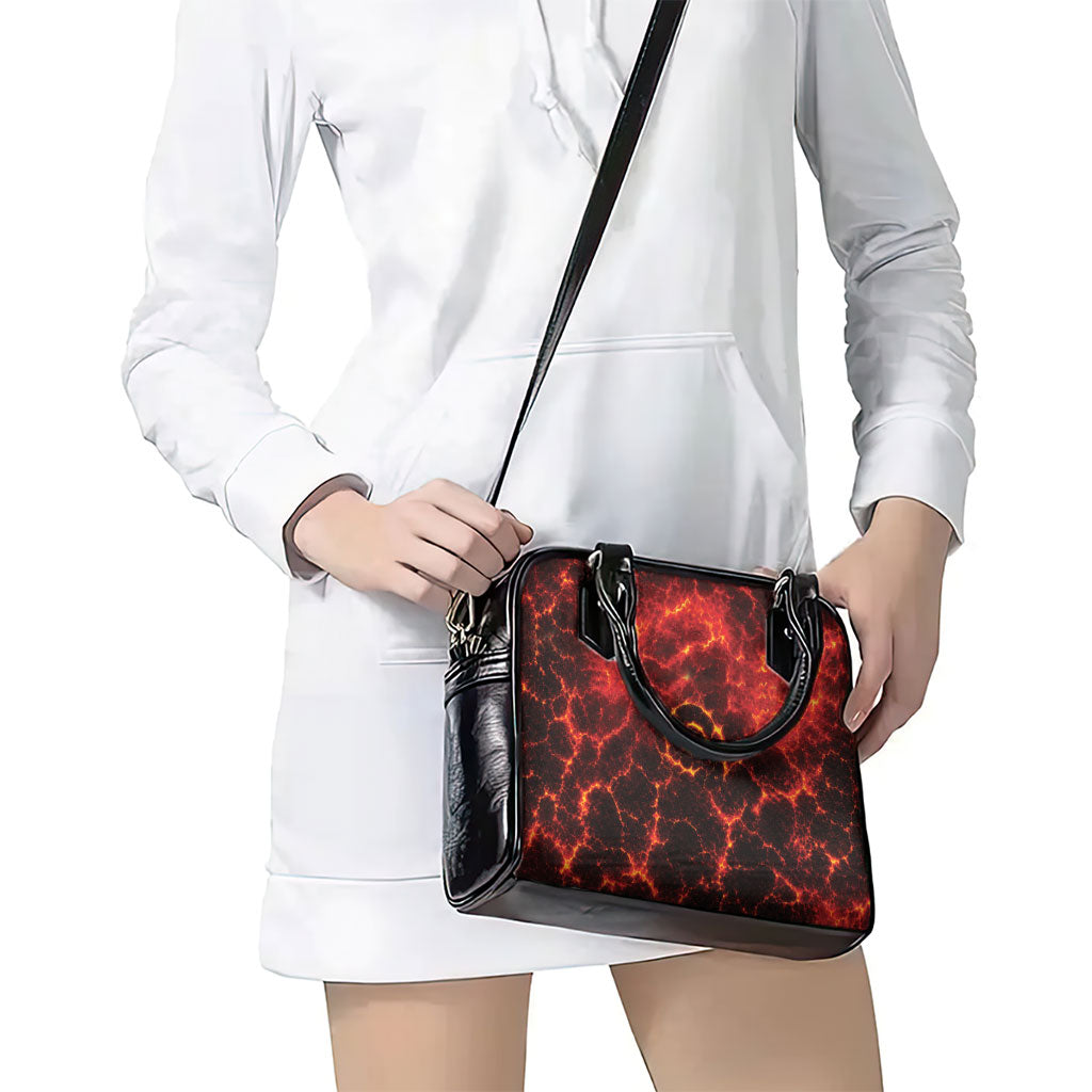 Lava Monster Costume Shoulder Handbag Fiery Lava Spiral