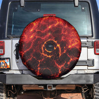 Lava Monster Costume Spare Tire Cover Fiery Lava Spiral