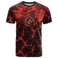 Lava Monster Costume T Shirt Fiery Lava Spiral