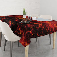 Lava Monster Costume Tablecloth Fiery Lava Spiral