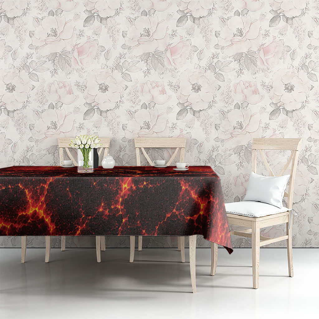 Lava Monster Costume Tablecloth Fiery Lava Spiral