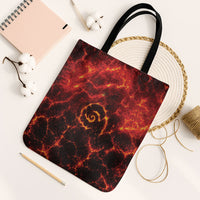 Lava Monster Costume Tote Bag Fiery Lava Spiral