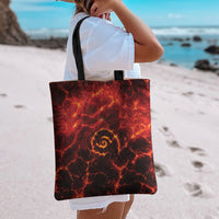 Lava Monster Costume Tote Bag Fiery Lava Spiral