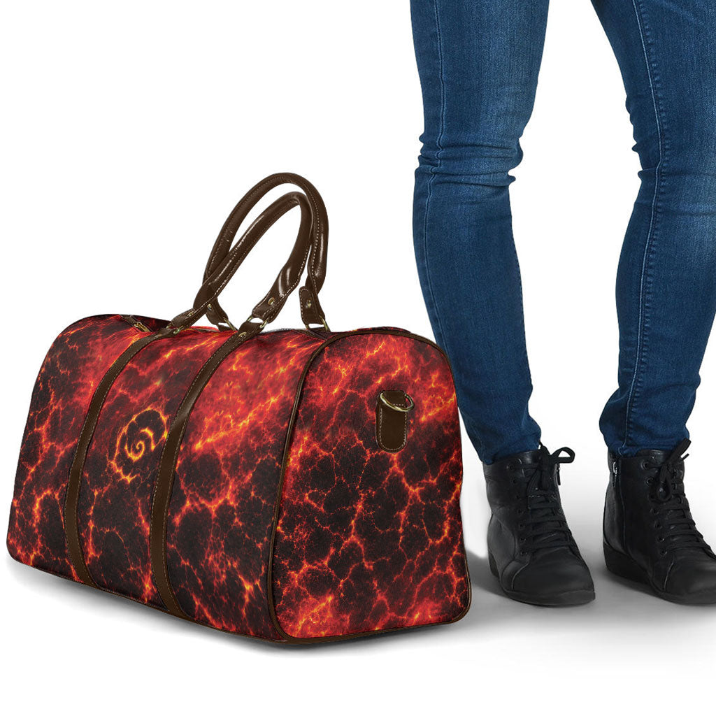 Lava Monster Costume Travel Bag Fiery Lava Spiral