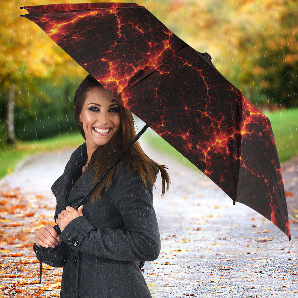 Lava Monster Costume Umbrella Fiery Lava Spiral