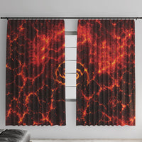 Lava Monster Costume Window Curtain Fiery Lava Spiral